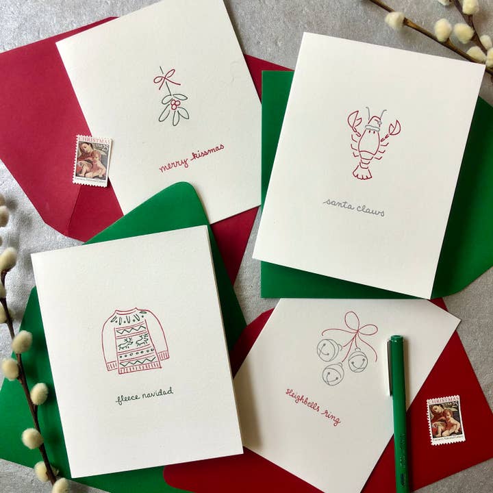 Albertine Press – Großhandel Weihnachtskarte – Weihnachtsmann Claws Weihnachtskarte2