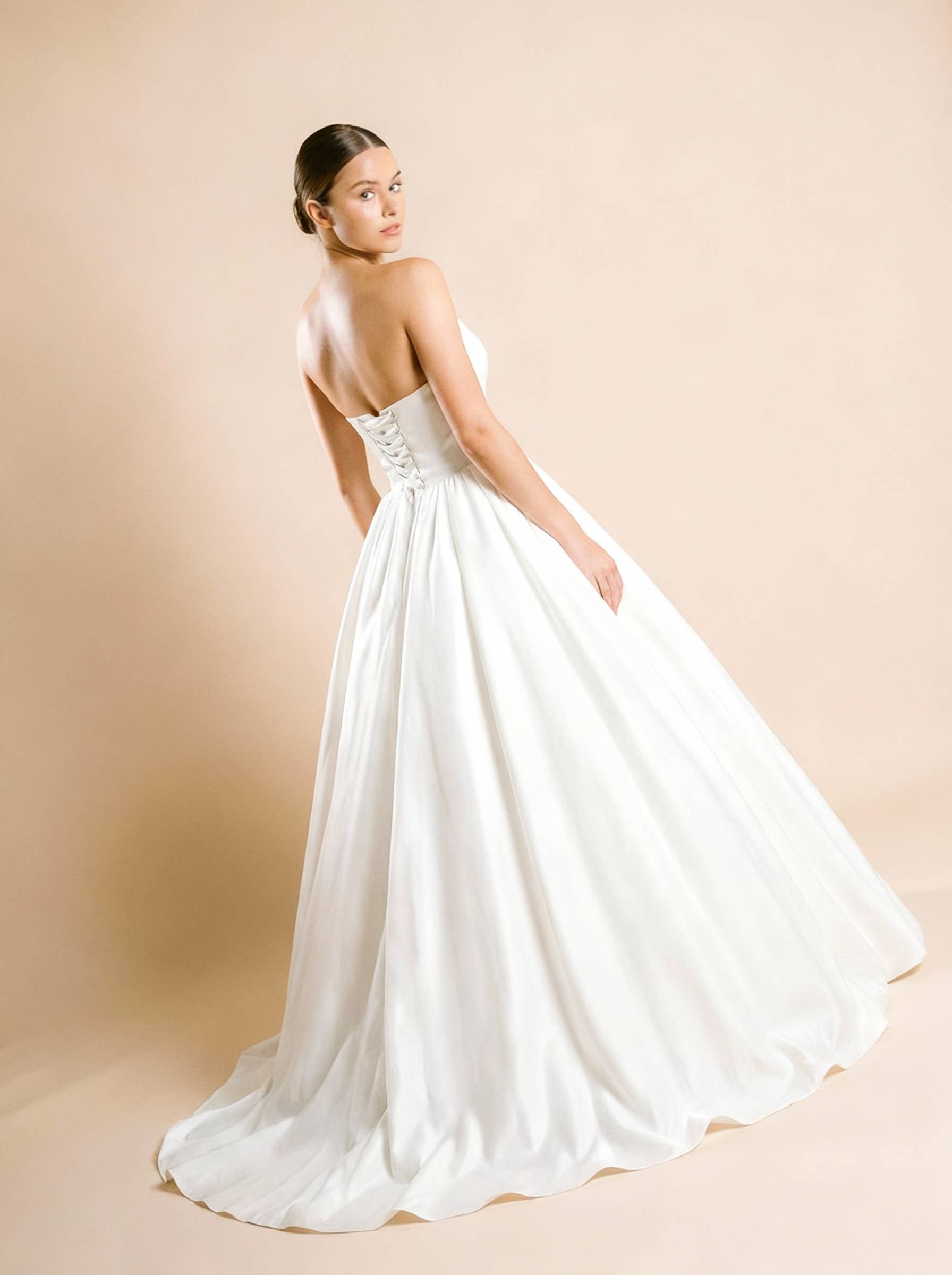 MB Blissful Gown - Wholesale Gown - Women's - Strapless Satin Ball Gown & Drop Waist Wedding Dresses 4