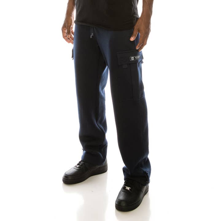 Victorious - Wholesale Pants - Men's - FL77 SOLID FLEECE HEAVYWEIGHT CARGO SWEATPANTS (OPEN PACK)22