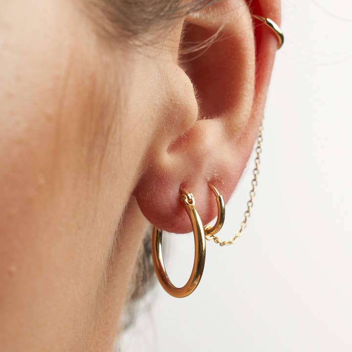 Boucles d'oreilles Huggie Or pour la vente par Diat