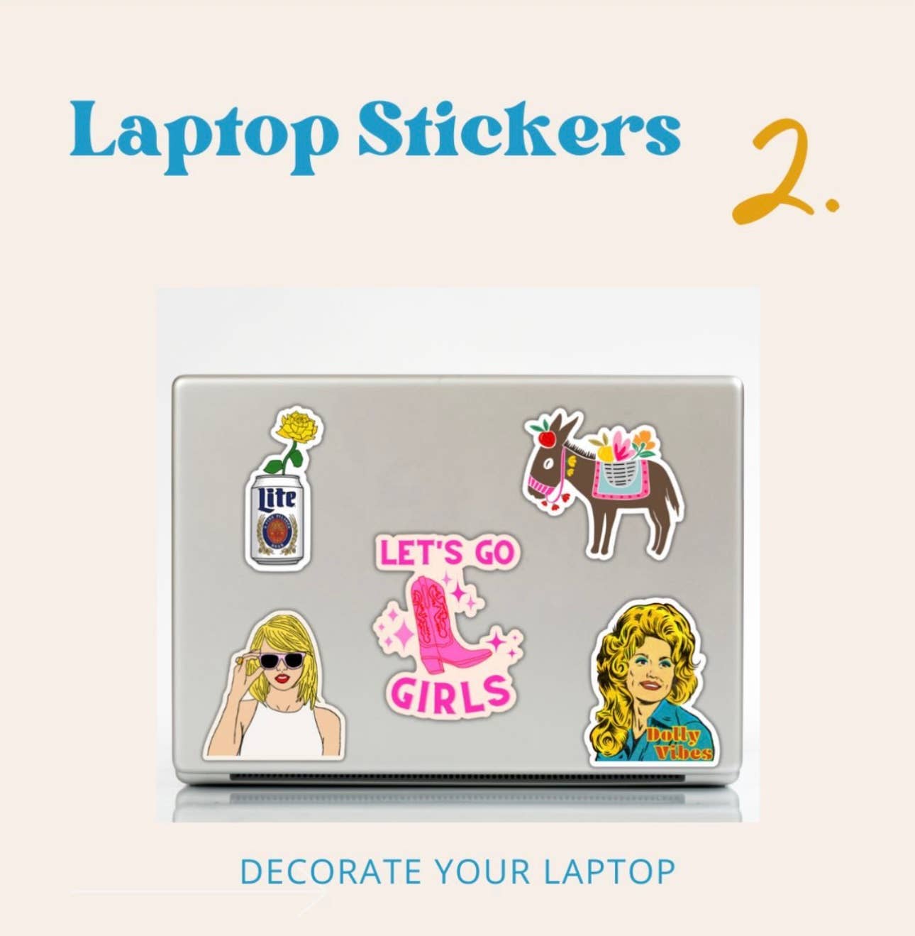 inviting affairs paperie - Wholesale Sticker - Let's Go Girls Pink Boot Sticker2