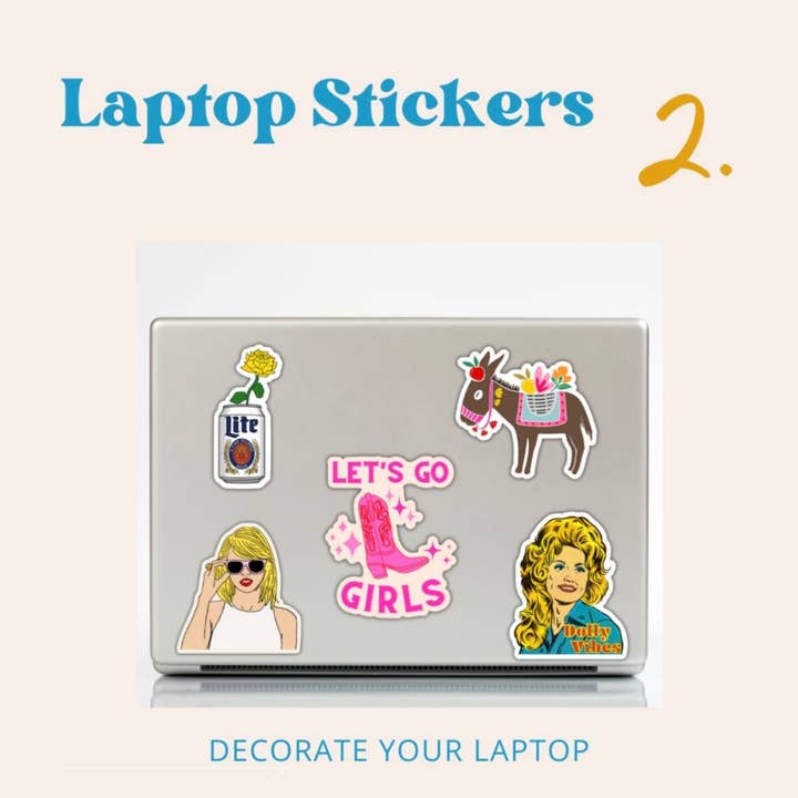 inviting affairs paperie - Wholesale Sticker - Let's Go Girls Pink Boot Sticker2