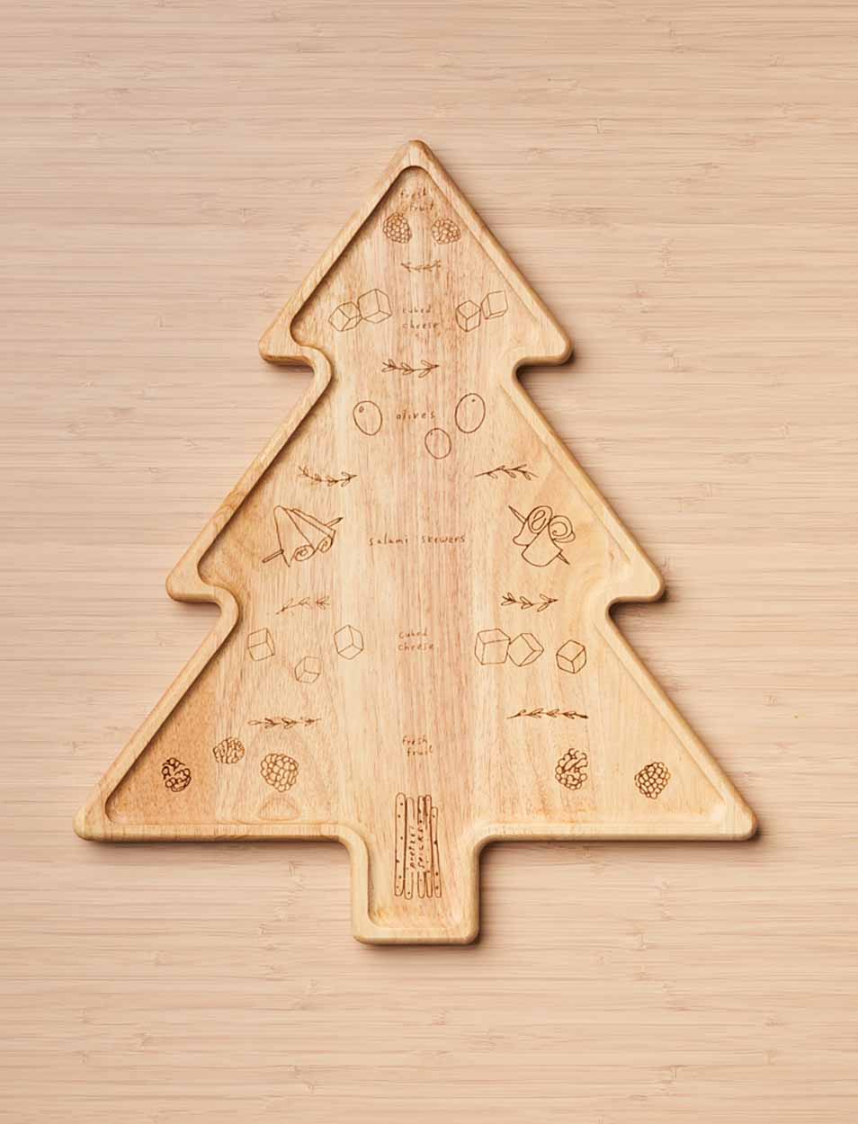 Sophistiplate - Venta al por mayor Tablas de quesos - Tabla de Mapa de Charcutería CharcuteTree | Meg Quinn | 18" x 15,33"1