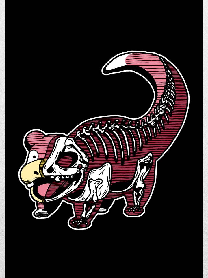 Slowpoke Anatomy - Farbvariante - Pokemon Inspired für den Großhandel von MechanicalPen