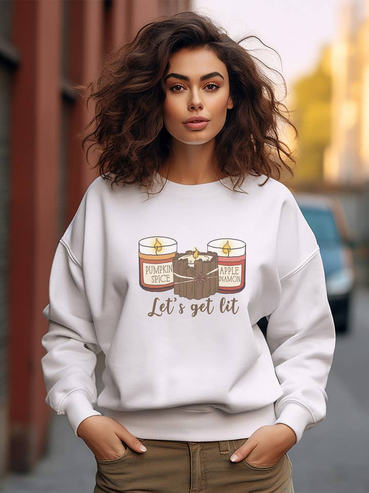 Peanut Bunny – wholesale Sweatshirt med tryck - Dam – Fall Candles - Hösttröja