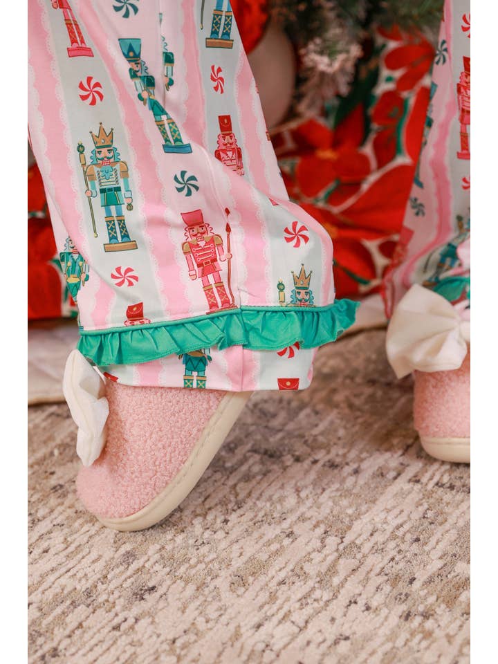 Pink Nutcracker Magic Ruffle Pajama Set for wholesale on Faire12
