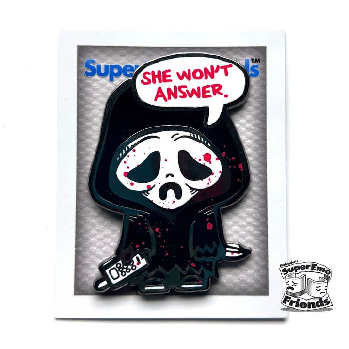 SuperEmoScreemo Enamel Pin for wholesale by SuperEmoFriends