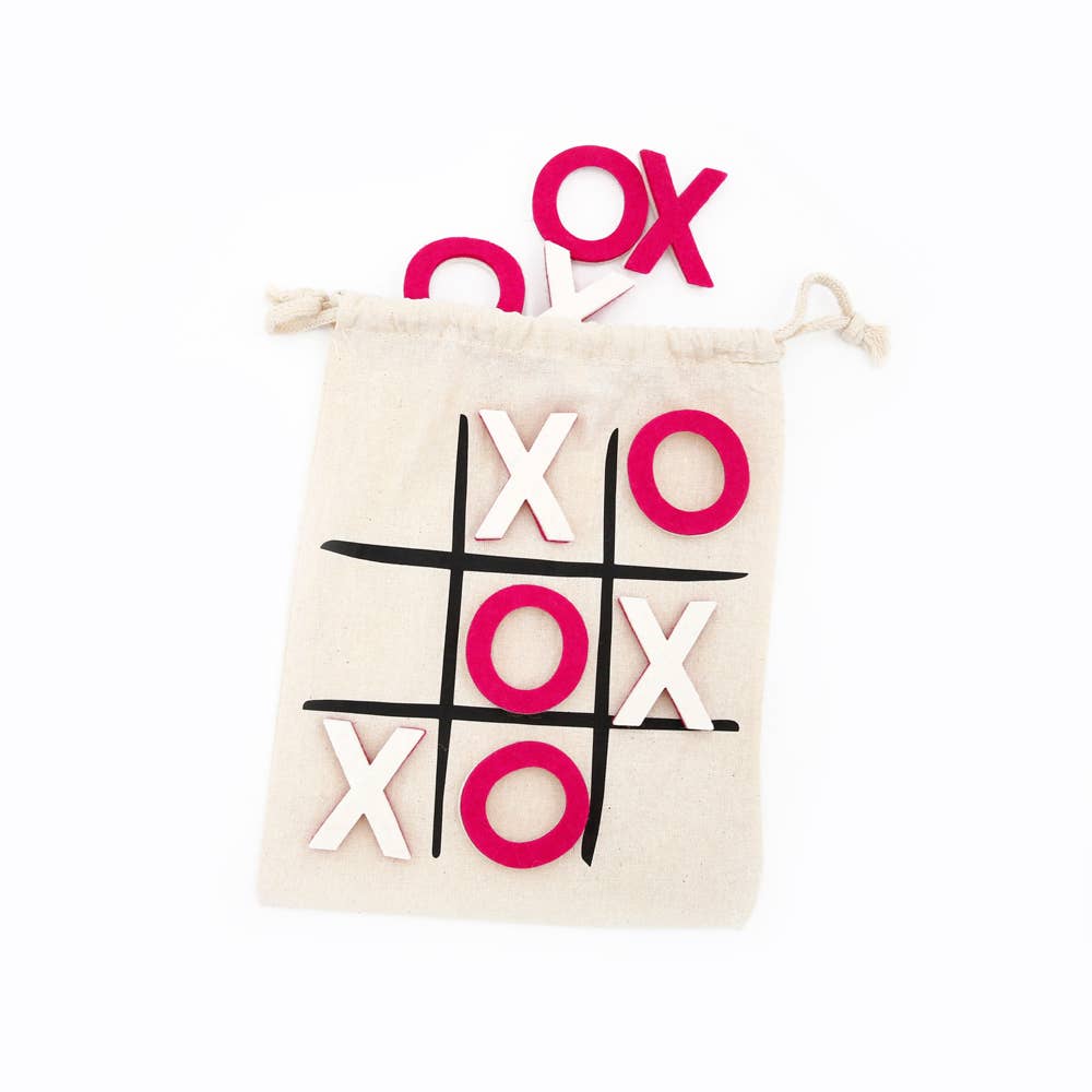 The Felt Pod - Wholesale Board Game - Wool Felt Tic Tac Toe XO Game0