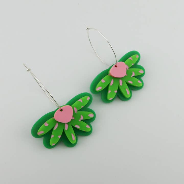 'Ella' Green / Green Pink Spot / Pink for wholesale by Pink Nade