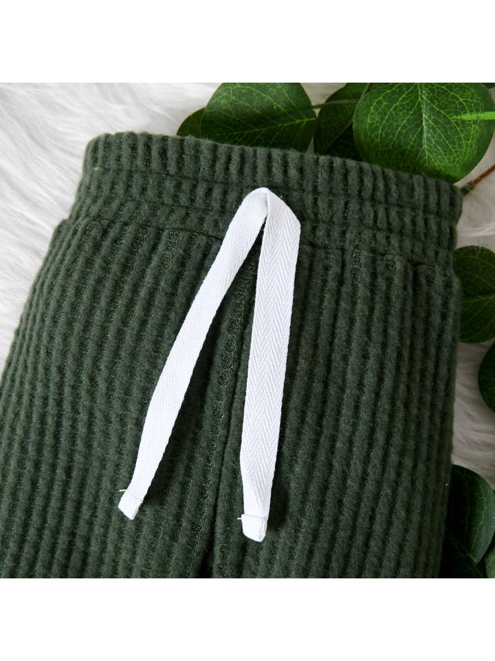 PatPat - Wholesale Clothing Set - Baby - 2pcs Solid Waffle Long-sleeve Baby Set59