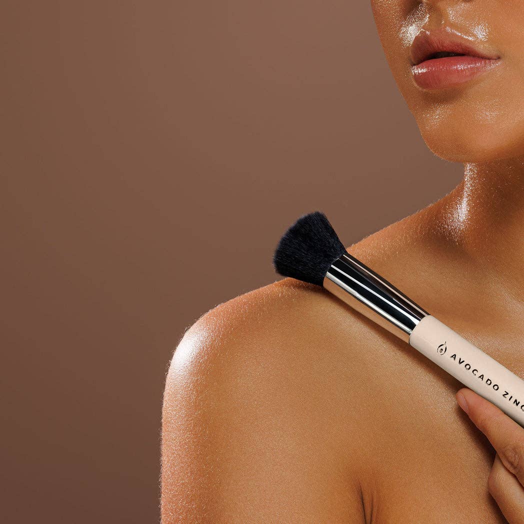 Avocado Zinc – Pincel de maquilhagem de bochecha/rosto por atacado – Pincel Kabuki SPF Avocado Zinc2