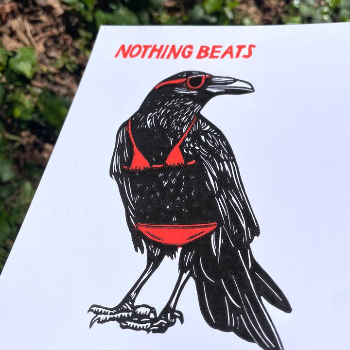 Augury Press - Vendita all'ingrosso Stampa artistica - Stampa Linoleografica di Corvo di Portland1