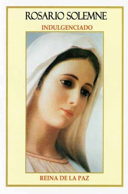 SAN JUDITAS RELIGIOUS ARTICLES - Wholesale Book - Adult - ROSARIO SOLEMNE INDULGENCIADO  REINA DE LA PAZ1