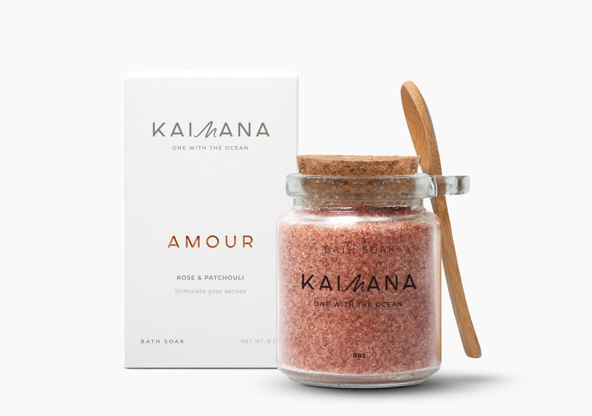 Kaimana - Wholesale Bath Salts - Amour Bath Soak – Hawaiian Sea Salt, Rose & Red Alaea Clay0