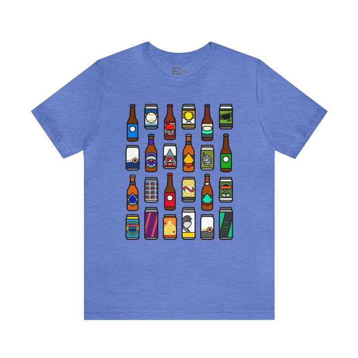 Beers of Kansas City – Unisex Tee Shirt for wholesale by Knight Owl Design