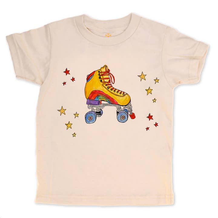 orangeheat - Wholesale Screen Printed T-Shirt - Kids - Roller Skate - Kids Organic Tee/Long Sleeve