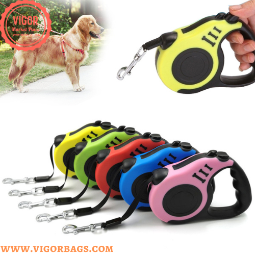 VIGOR - Wholesale Pet Leash - Dog - Automatic Telescopic Tractor Retractable Dog & Dog Adjustabl6
