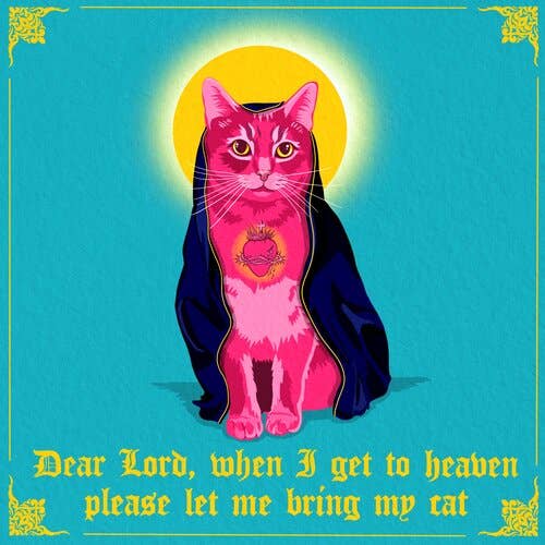 “Cats in Heaven” Art Print for wholesale by Big Bad Mullet