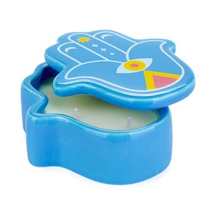 Candle,Lucky Hand,blue,wax/ceramic for wholesale by Balvi