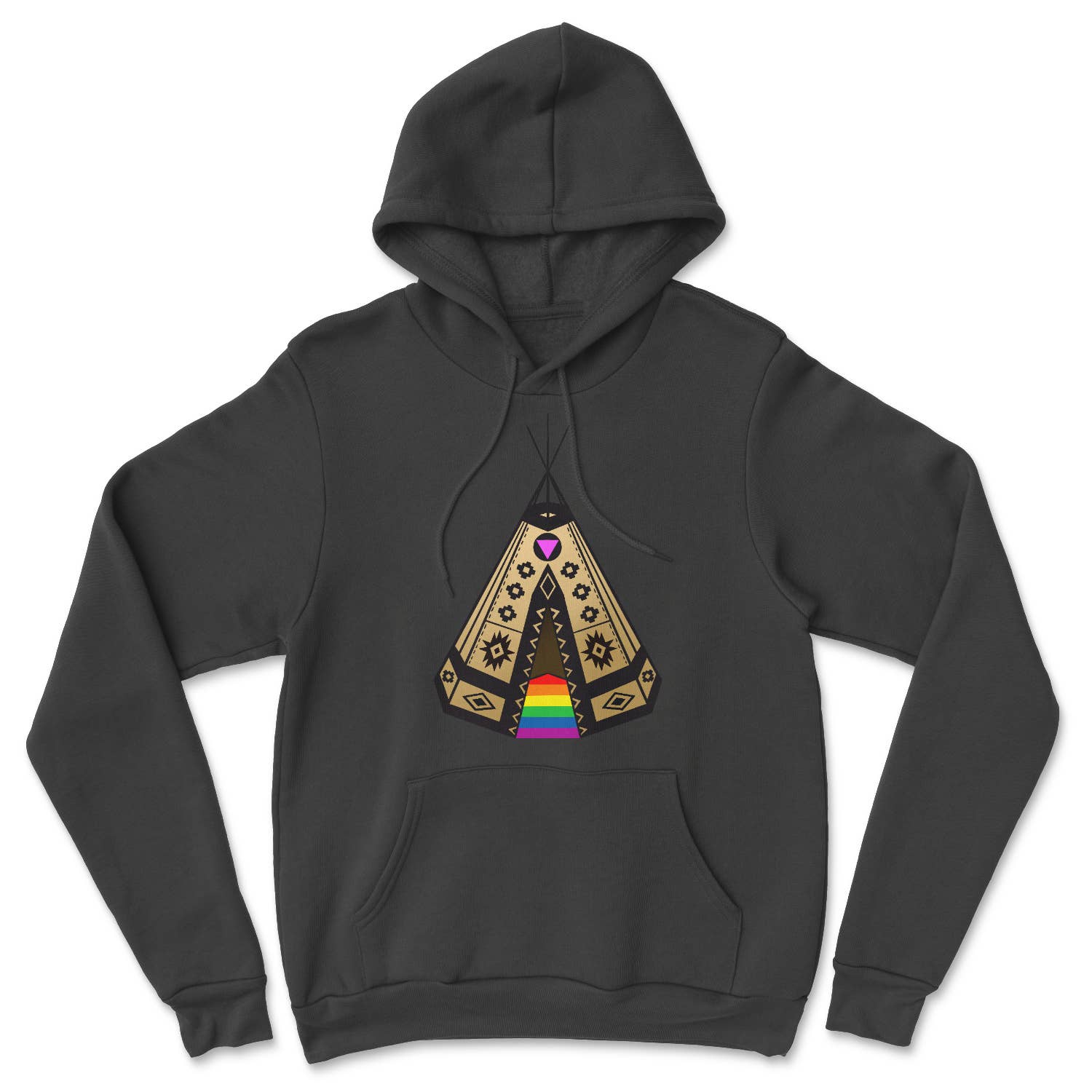 Red Rebel Armour - Wholesale Hoodie - Unisex - Rainbow Tipi Hoodie