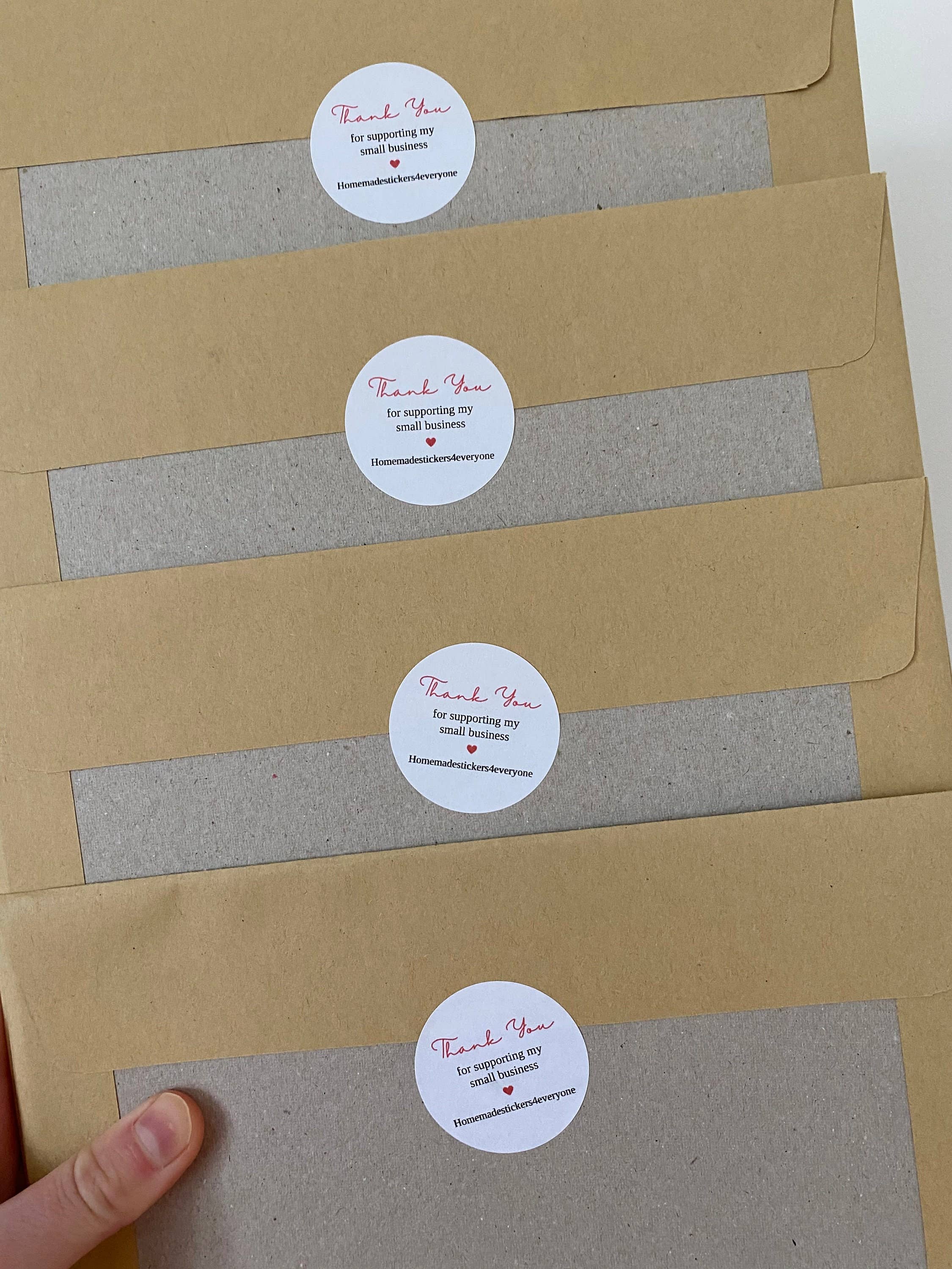 HMstationery – wholesale Sticker – Personalised Thank you for supporting my small business2