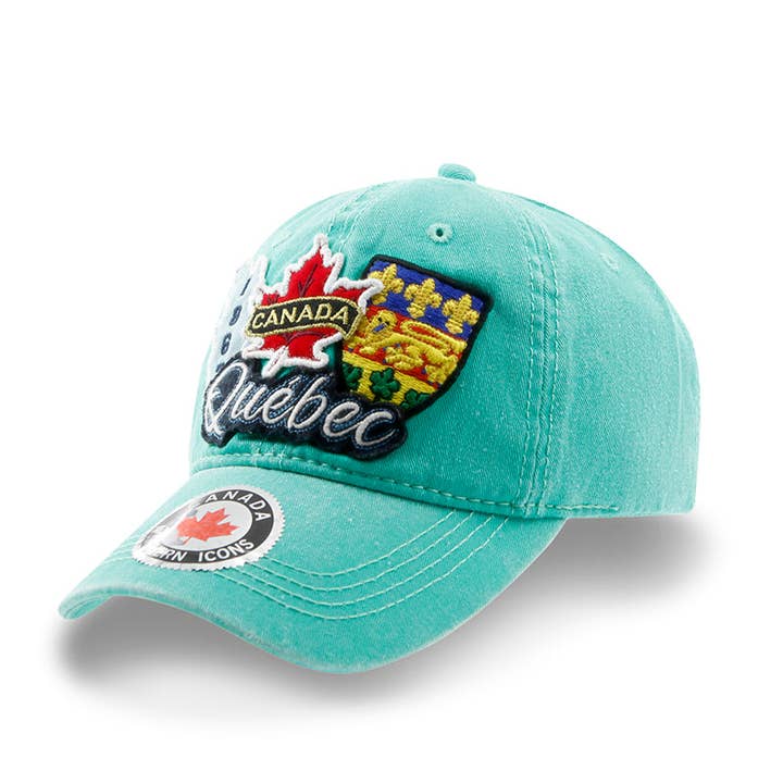 Quebec Patch Embroidery Province Cap for wholesale by Northern Icons Canada
