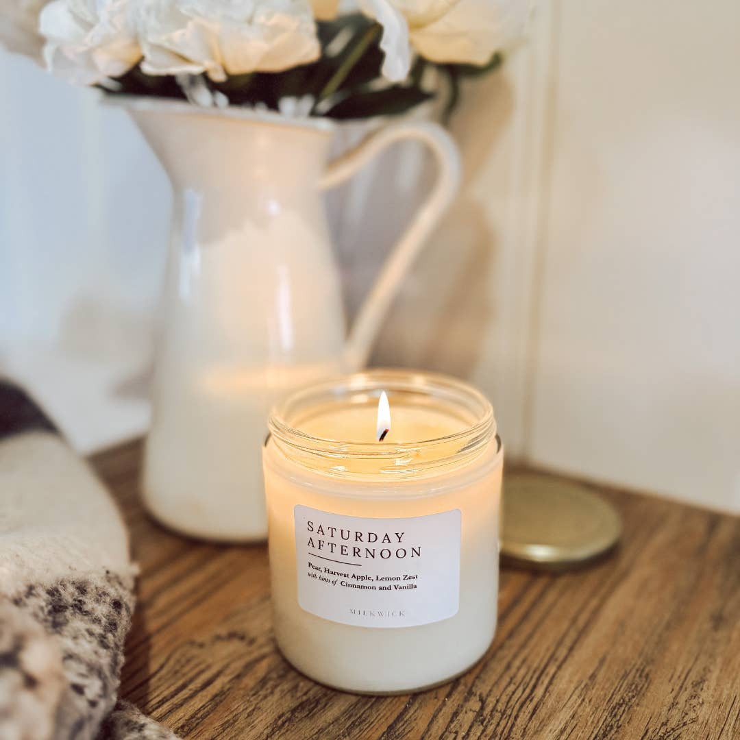 M I L K W I C K - Wholesale Jar/Filled Candle - Saturday Afternoon