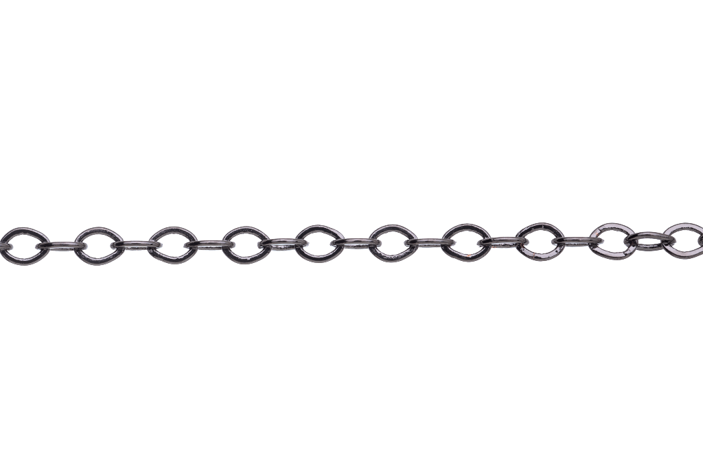 Continental Beads – wholesale Craft supplies – Cable Chain for Necklaces - XS 2mm Size - Multiple Colors - Per Foot CH-8253