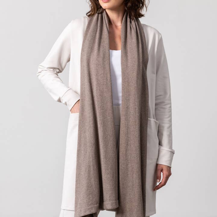 zestt organics - Wholesale Scarf - Women's - Dreamsoft Organic Cotton Travel Scarf Latte1