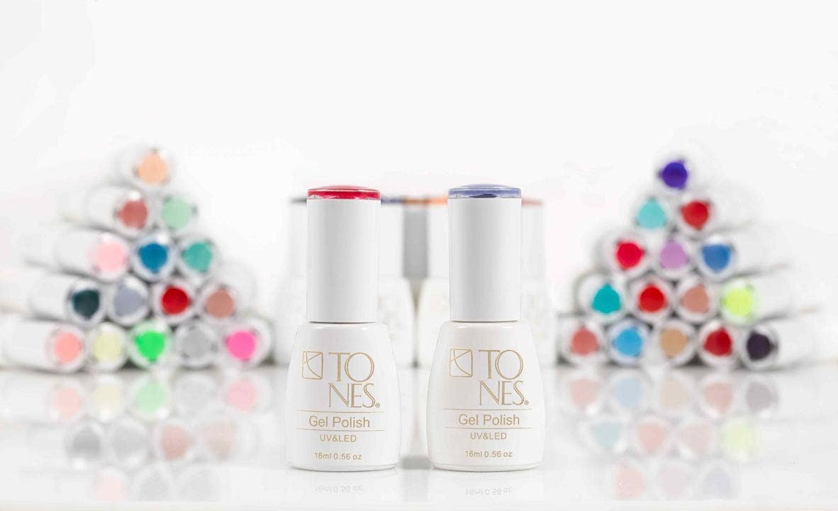 Tones Acrylics | Gels | Nail Art | Nail Tools & Accessories - Vente Assortiment de vernis à ongles - Collection Vernis Gel Néon (8 x 16 ml)1