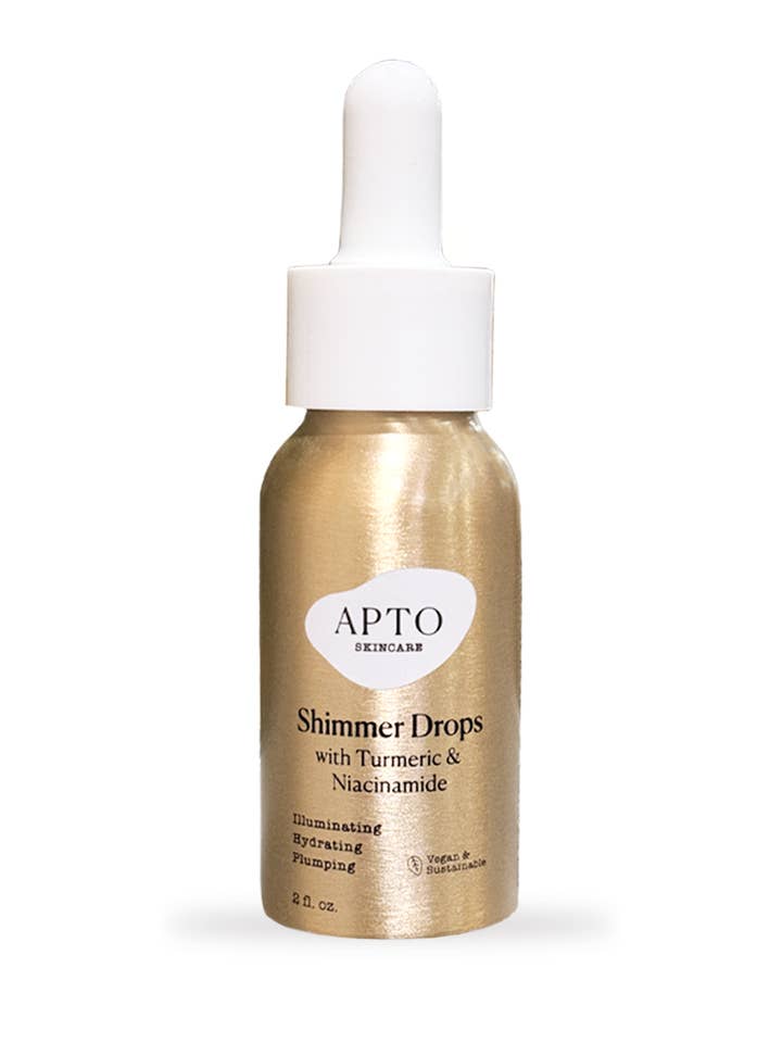 Shimmer Drops Gurkemeje & Niacinamid Glød Serum for engroshandel hos Apto Skincare