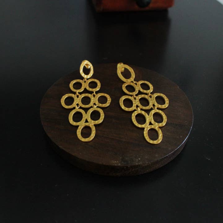 LA MAR - Wholesale Dangle Earrings - KLIMT gold-plated earrings4