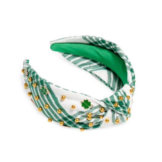Shiraleah - Wholesale Fashion Headband - Women's - LUCKY CHARM PLAID HEADBAND