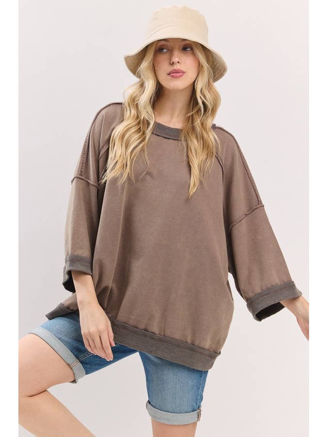 Sewn and Seen - Wholesale Top - Maternity - Mineral-Washed Oversized French Terry Top22