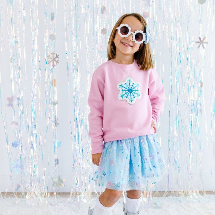 Sweet Wink - Wholesale Tutu - Kids - Snow Princess Iridescent Tutu - Kids Dress Up Skirt - Winter