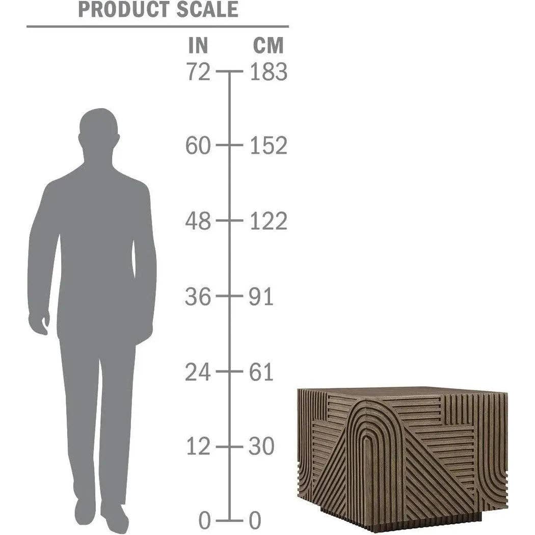 LOOMLAN - Vente Tables d'appoint - Table carrée Serenity - Table d'appoint extérieure marron10