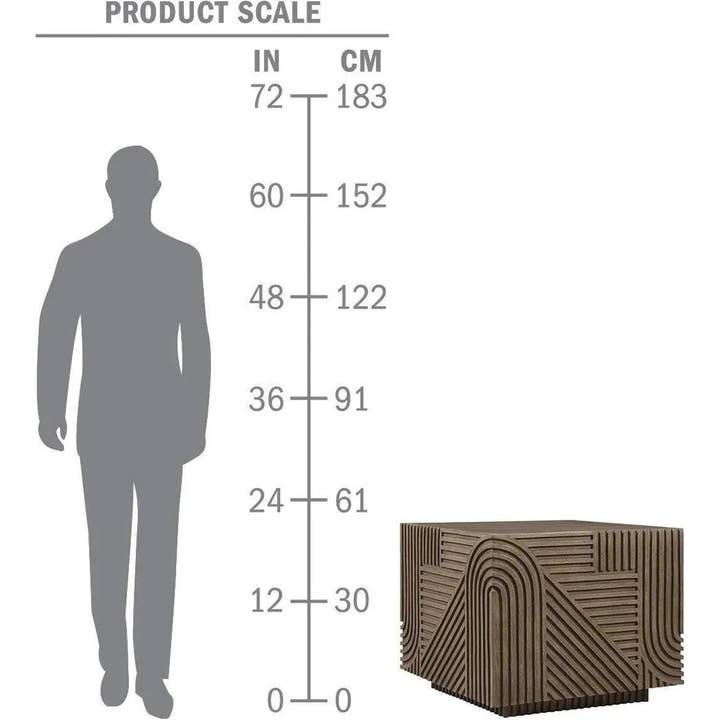 LOOMLAN - Vente Tables d'appoint - Table carrée Serenity - Table d'appoint extérieure marron10