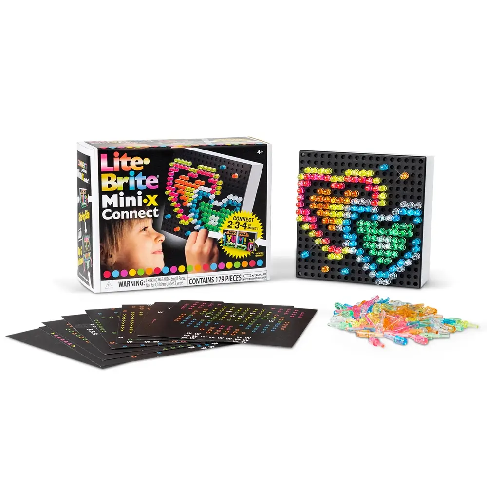 Basic Fun! UK - Wholesale Light-Up Toy - Kids & Baby - Lite-Brite Mini-X Connect0