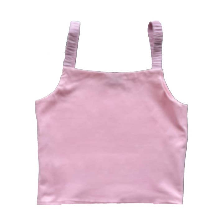 Débardeur à bretelles accordéon lavande A44 pour la vente par Little Olin