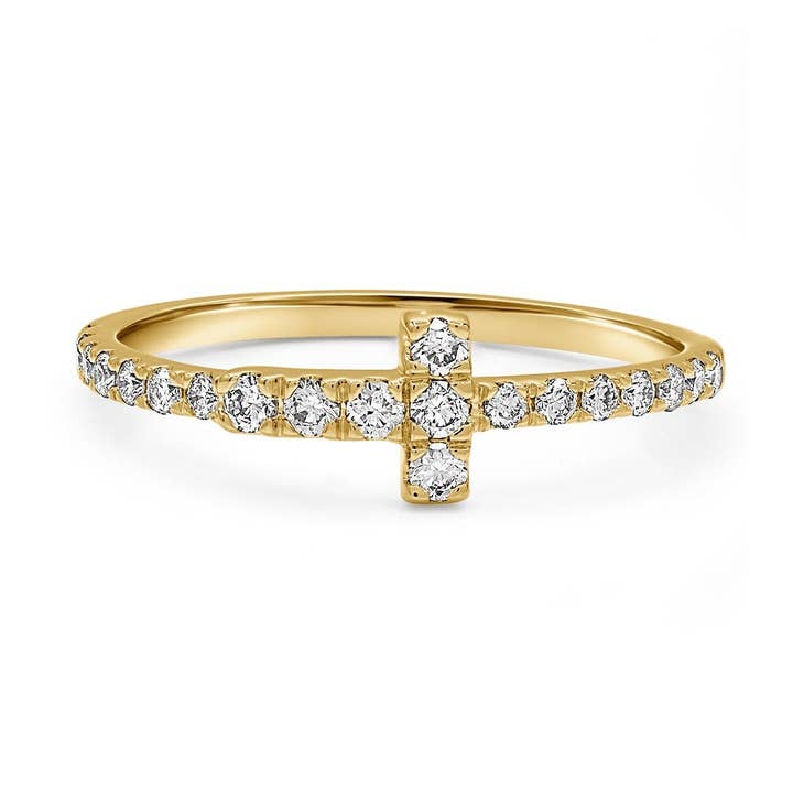 Subtil ring med laboratoriedyrket diamant (0,31 CTW) for engroshandel hos Orchid Gems Fine Jewelry