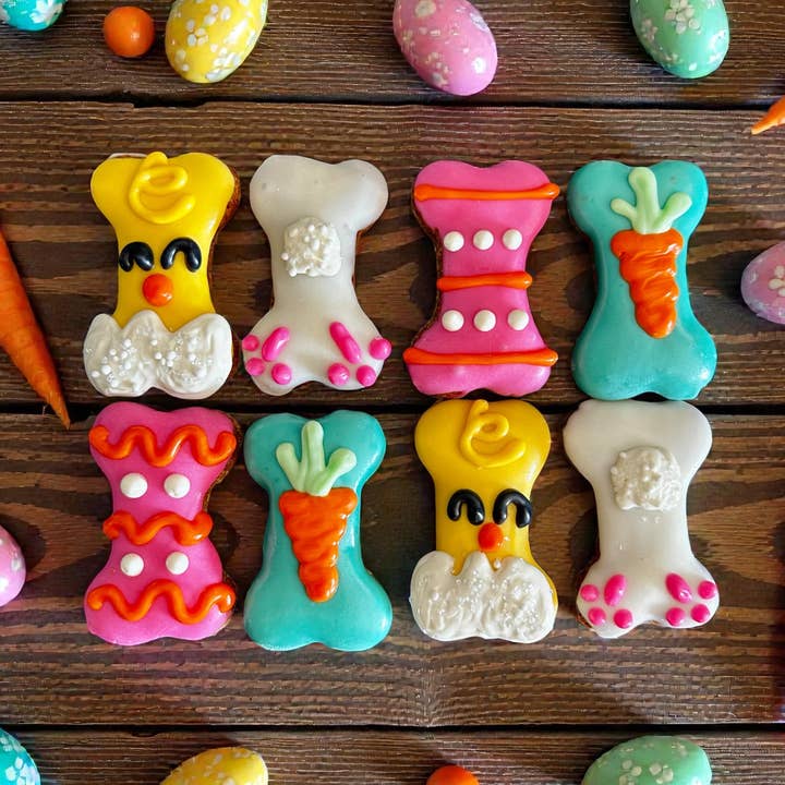 Mini Easter Bones dog treat for wholesale by YumYum4DOGS