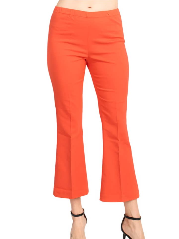 Peace of Cloth Regan Cropflare Stretchhose aus Baumwolle für den Großhandel von Immediate Apparel