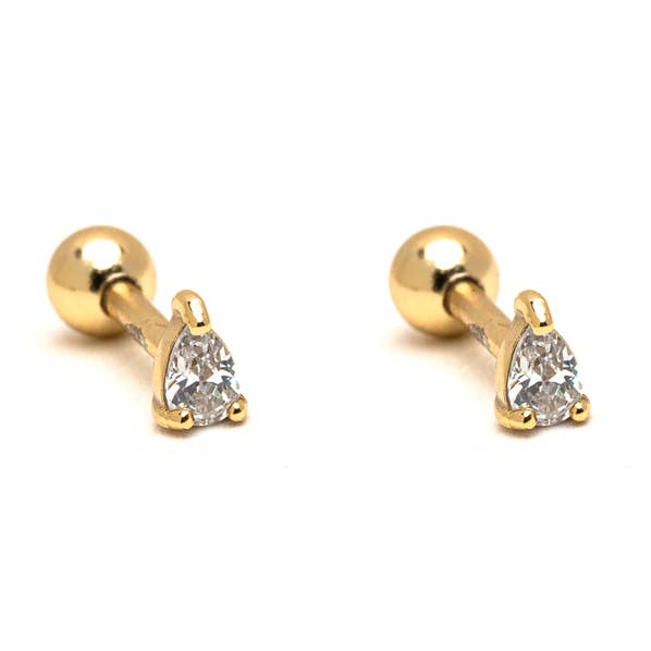 Boucle d'oreille Dainty Screw Ball Back pour la vente par Cool and Interesting