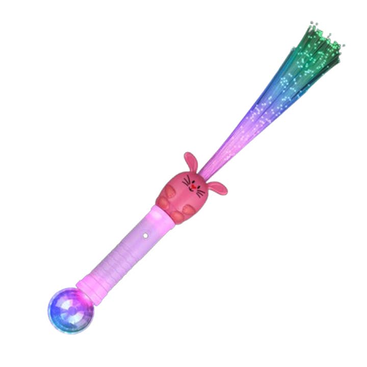 Blinkee.com, LLC - Wholesale Light-Up Toy - Kids & Baby - Pack of 2 Light Up Easter Sparkle Wands Bunny and Chick Duo2