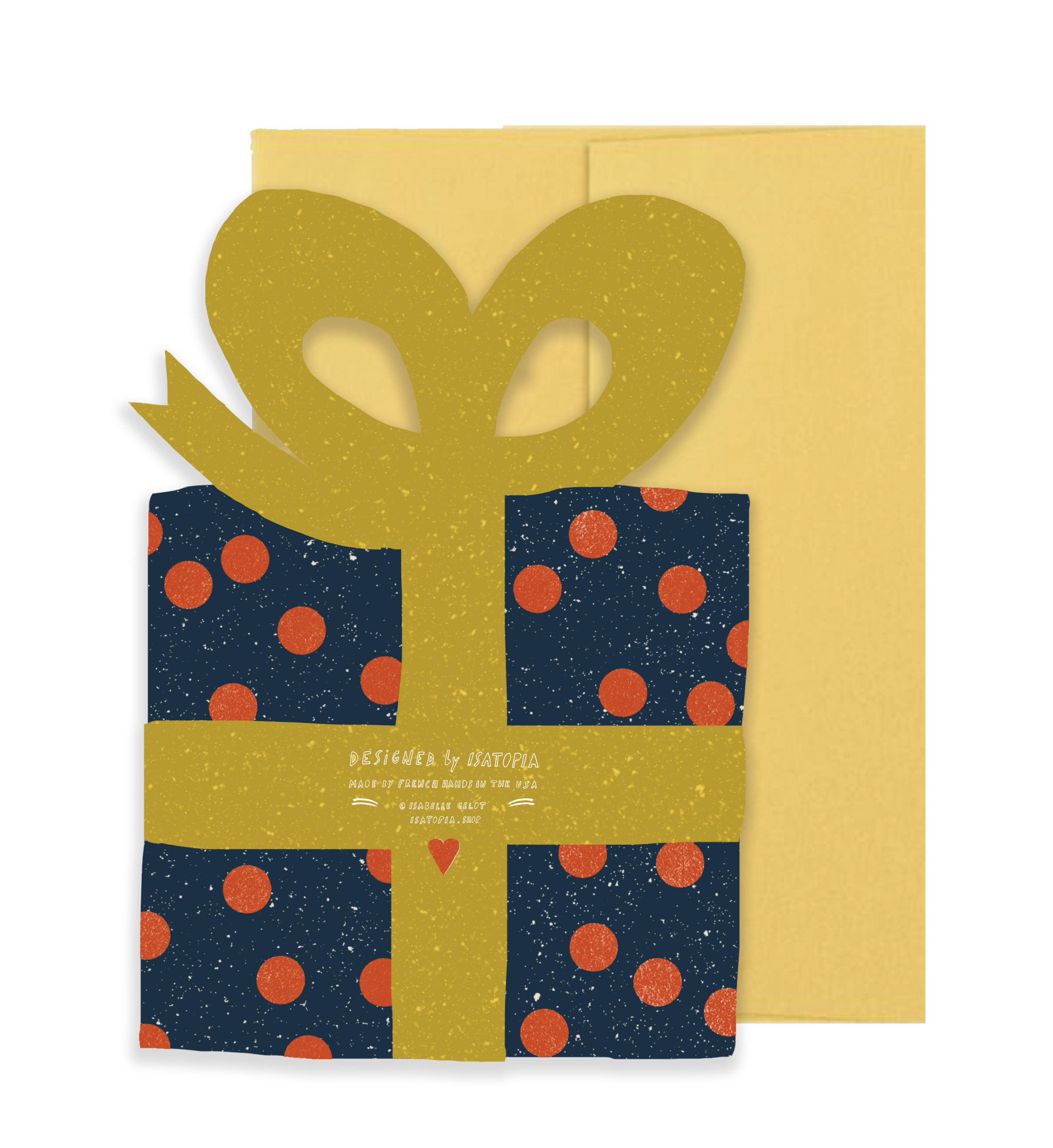 Isatopia - Wholesale Season's Greetings Card - Gift Holiday - Die Cut Card1