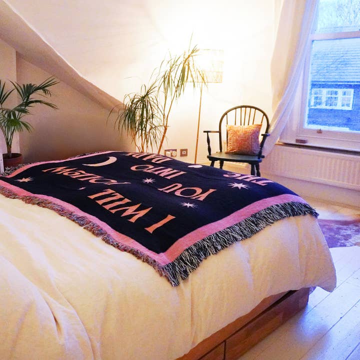 Telegramme Paper Co. - Wholesale Throw Blanket - I Will Follow You Limited Edition Woven Jaquard Blanket8