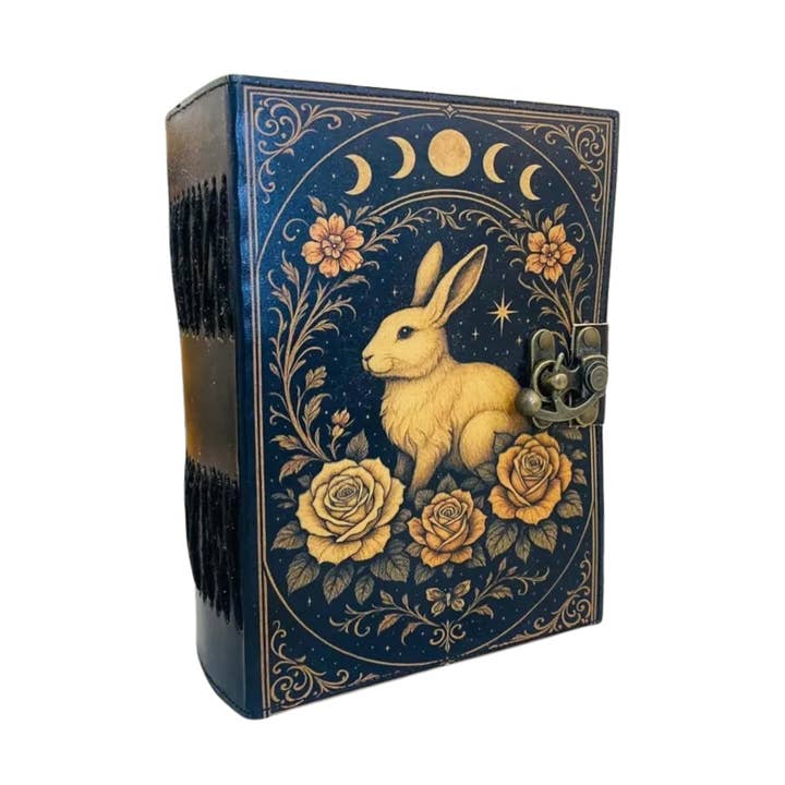 Rabbit Grimoire Book Leather Journal Gothic Journal Diary for wholesale by Billion Brothers