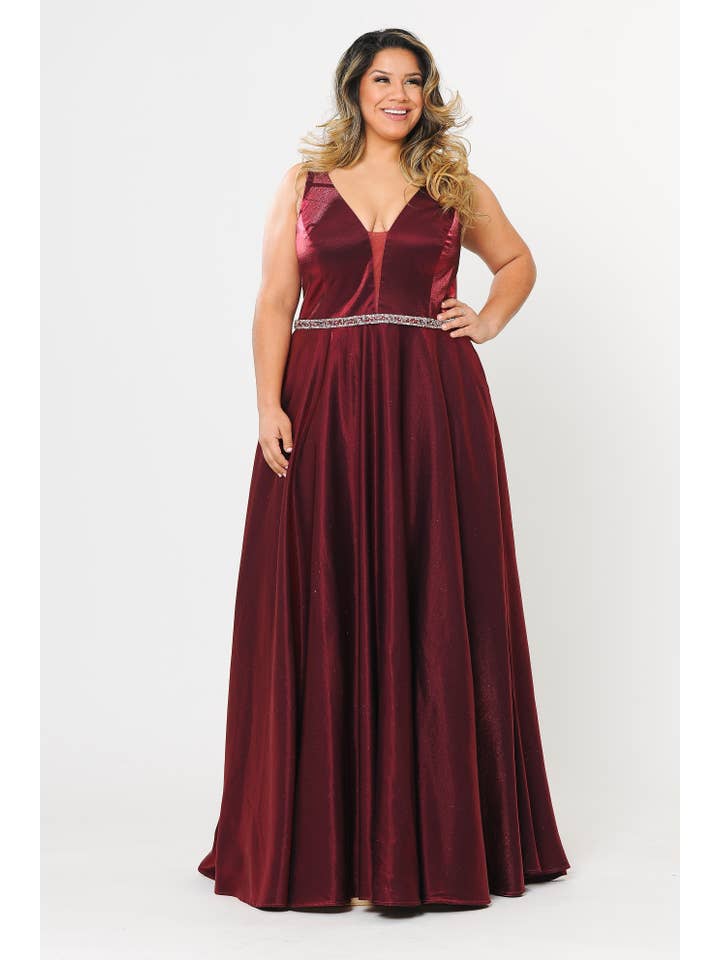 POLY USA - Wholesale Gown – Women's - W1062 Shine in the spotlight with this floor length dress 1