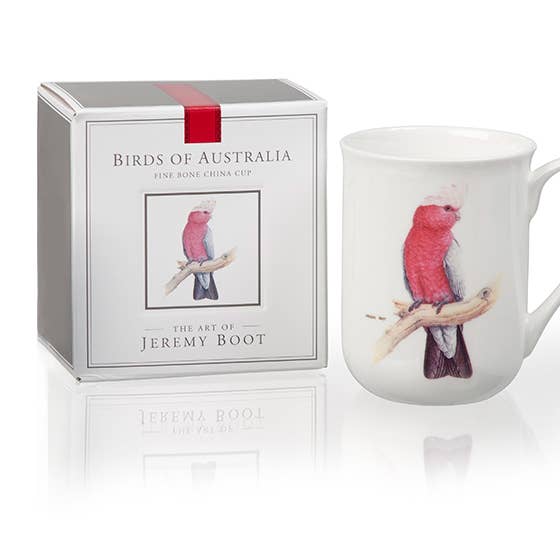 Bone China Cups - Galah for wholesale by Jeremy Boot Collections