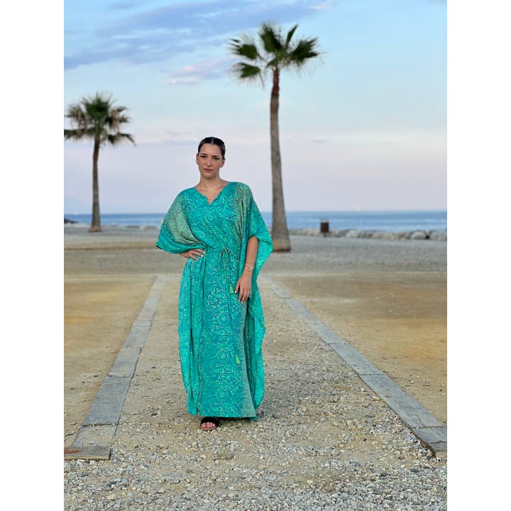 Kinomy - Wholesale Kaftan - Women's - caftans in cold silk - Pack of 10 Assorted3